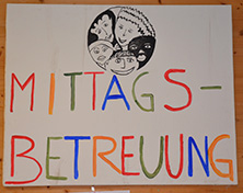Mittagsbetreuung Schild